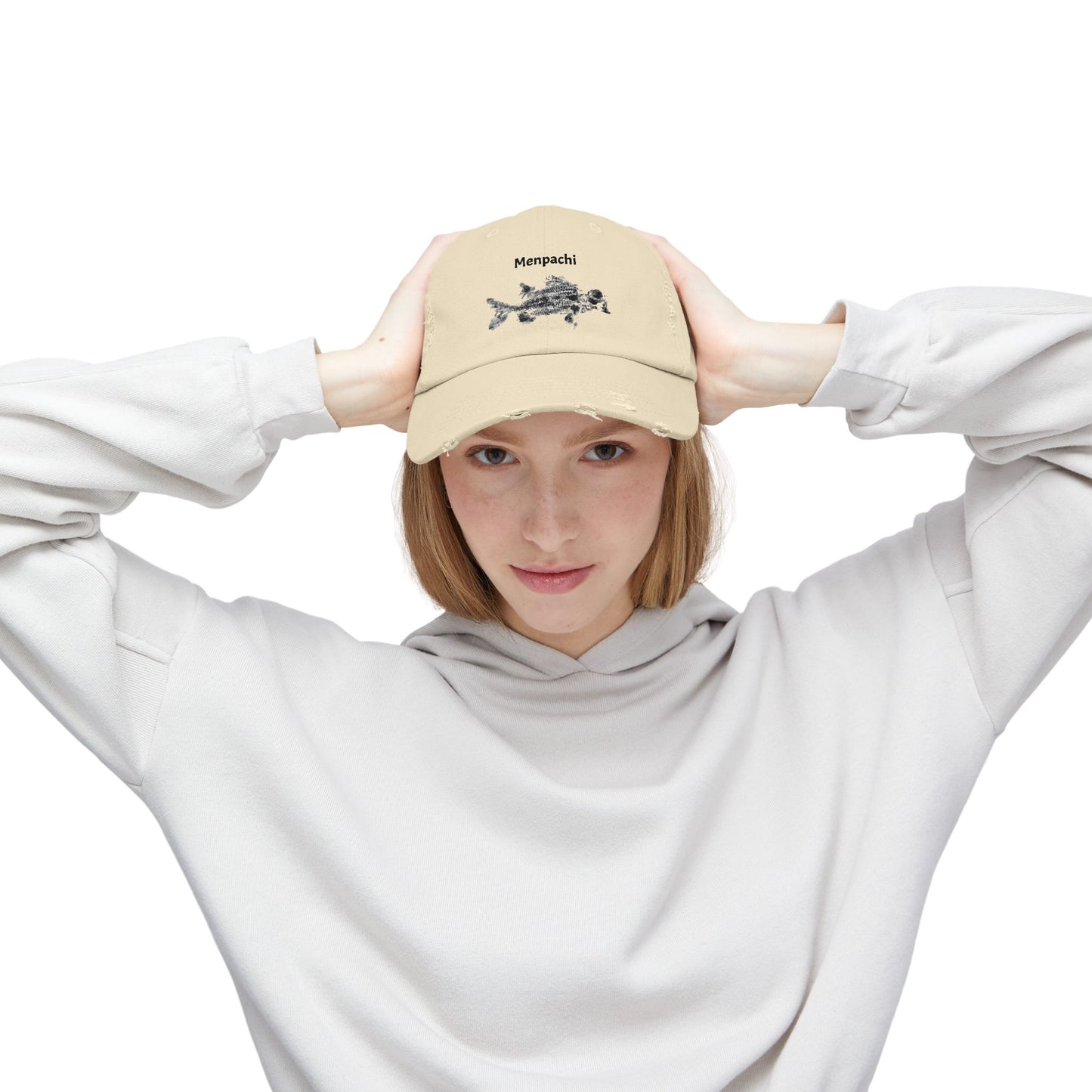 Fisherman cap Hawaiian Menpachi Fish Distressed Cap Dad gift sportsman. cap