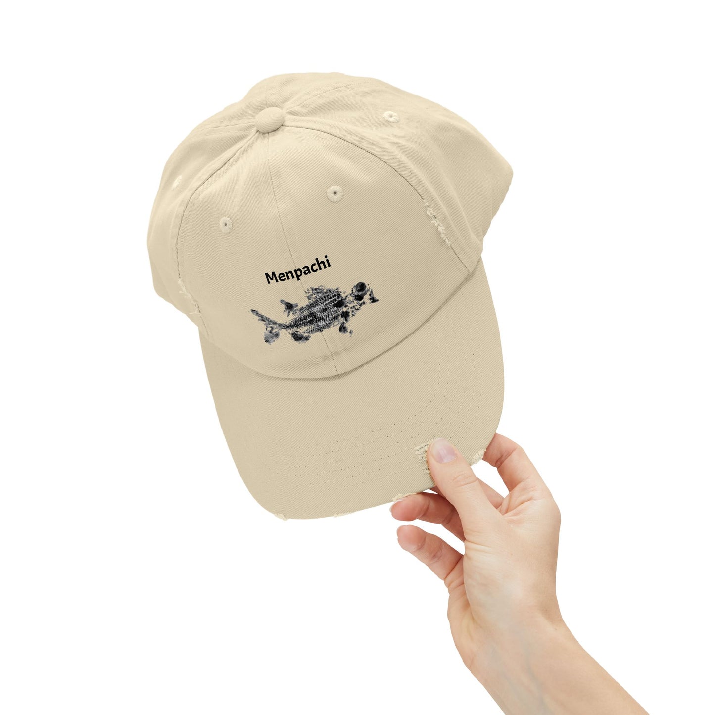 Fisherman cap Hawaiian Menpachi Fish Distressed Cap Dad gift sportsman. cap
