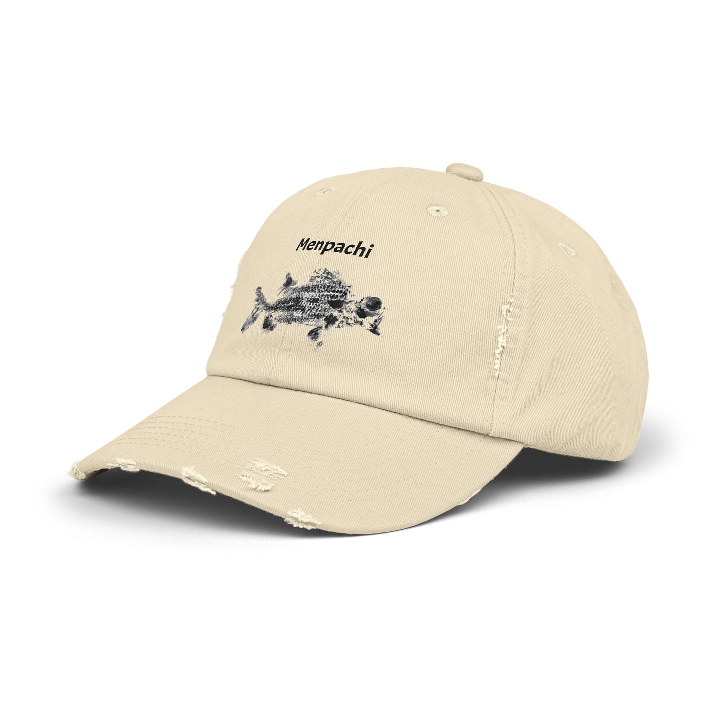 Fisherman cap Hawaiian Menpachi Fish Distressed Cap Dad gift sportsman. cap