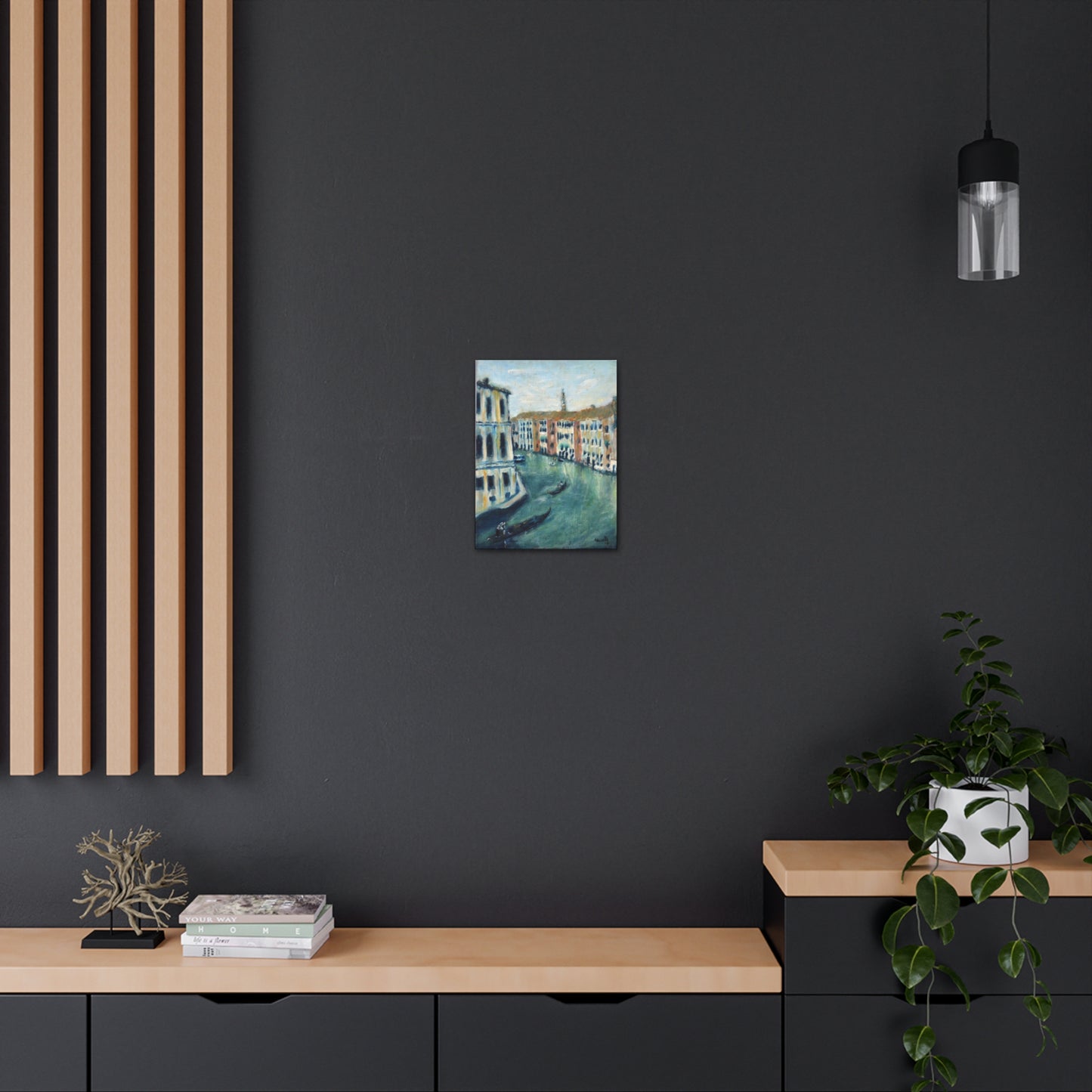 Venice Waterway painting - Print on Canvas Gallery Wraps