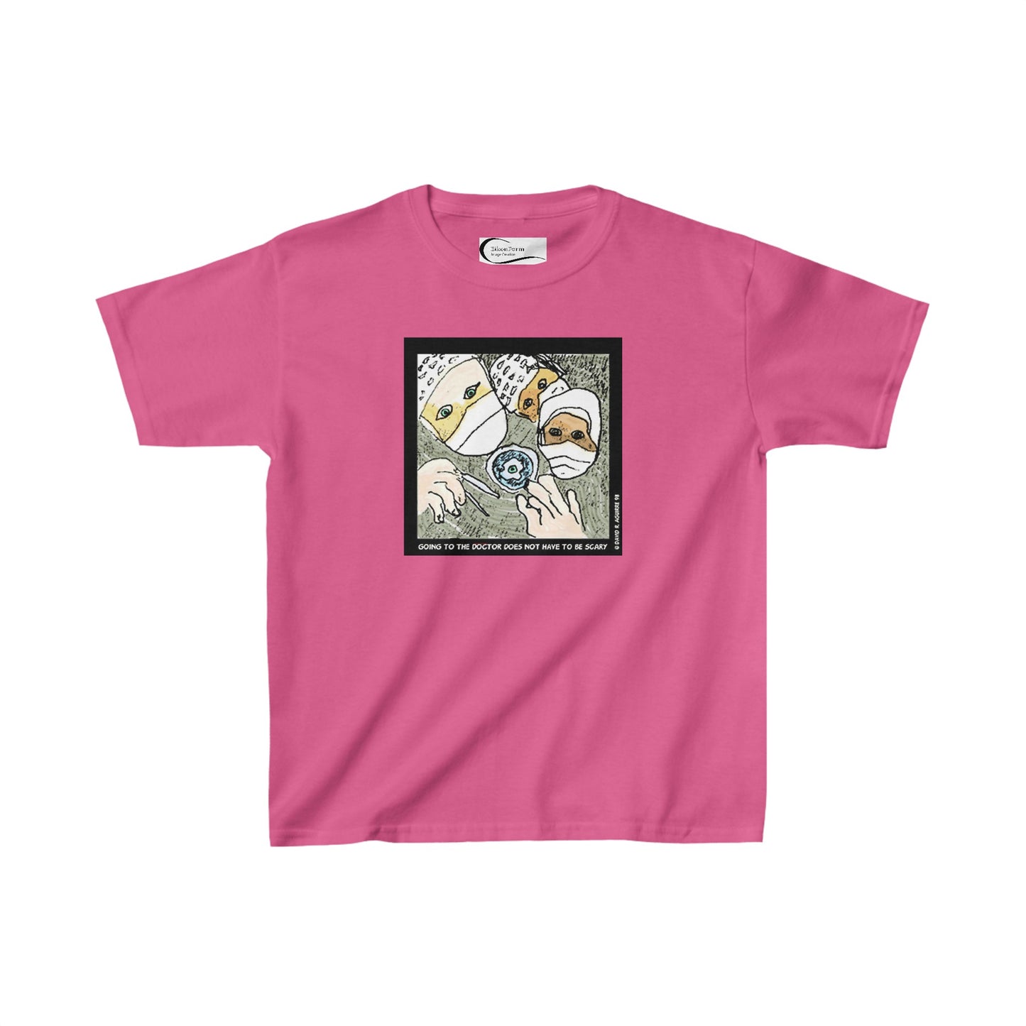 Going to the doctor does not have to be scary! Kids tee shirt