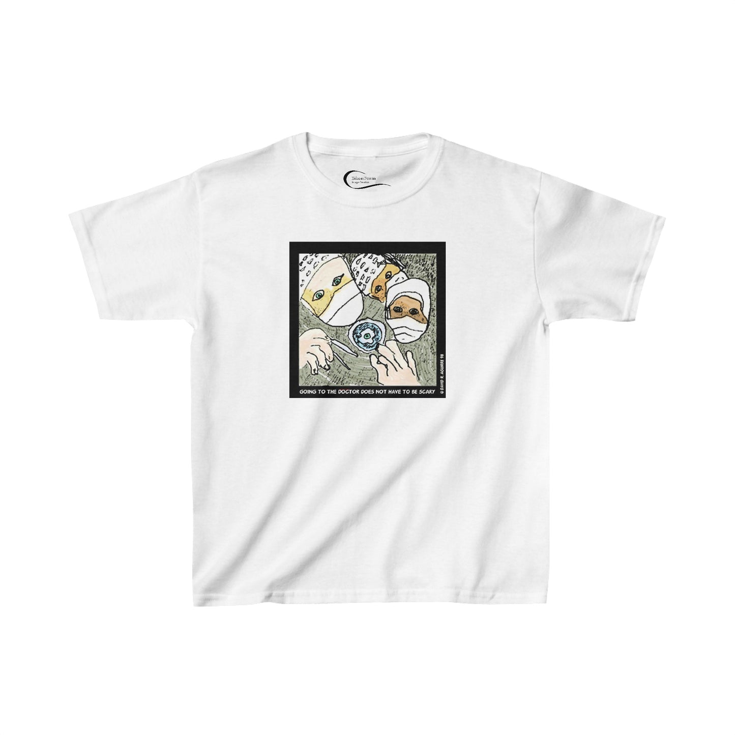 Going to the doctor does not have to be scary! Kids tee shirt