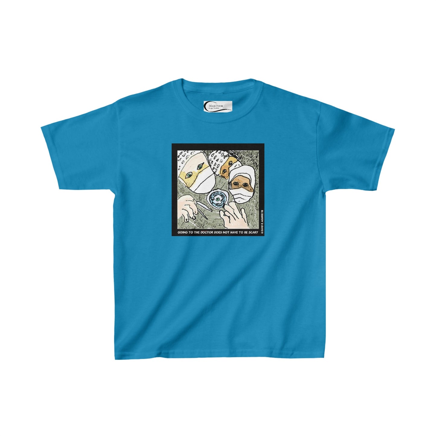 Going to the doctor does not have to be scary! Kids tee shirt