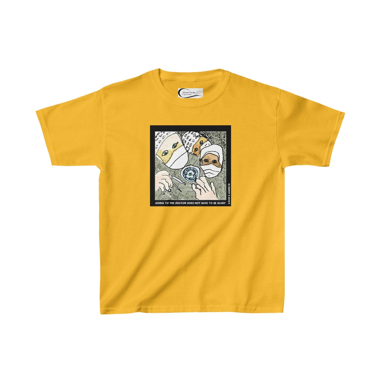 Going to the doctor does not have to be scary! Kids tee shirt
