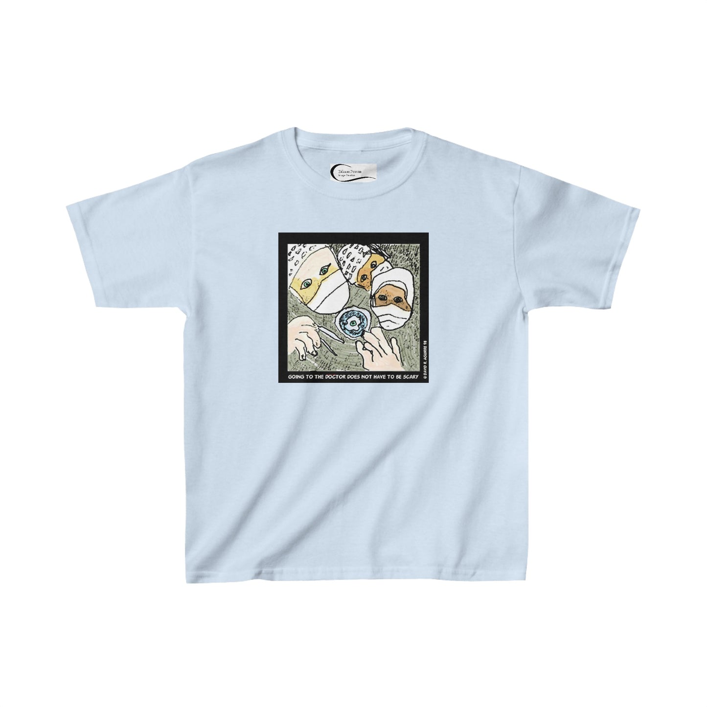 Going to the doctor does not have to be scary! Kids tee shirt