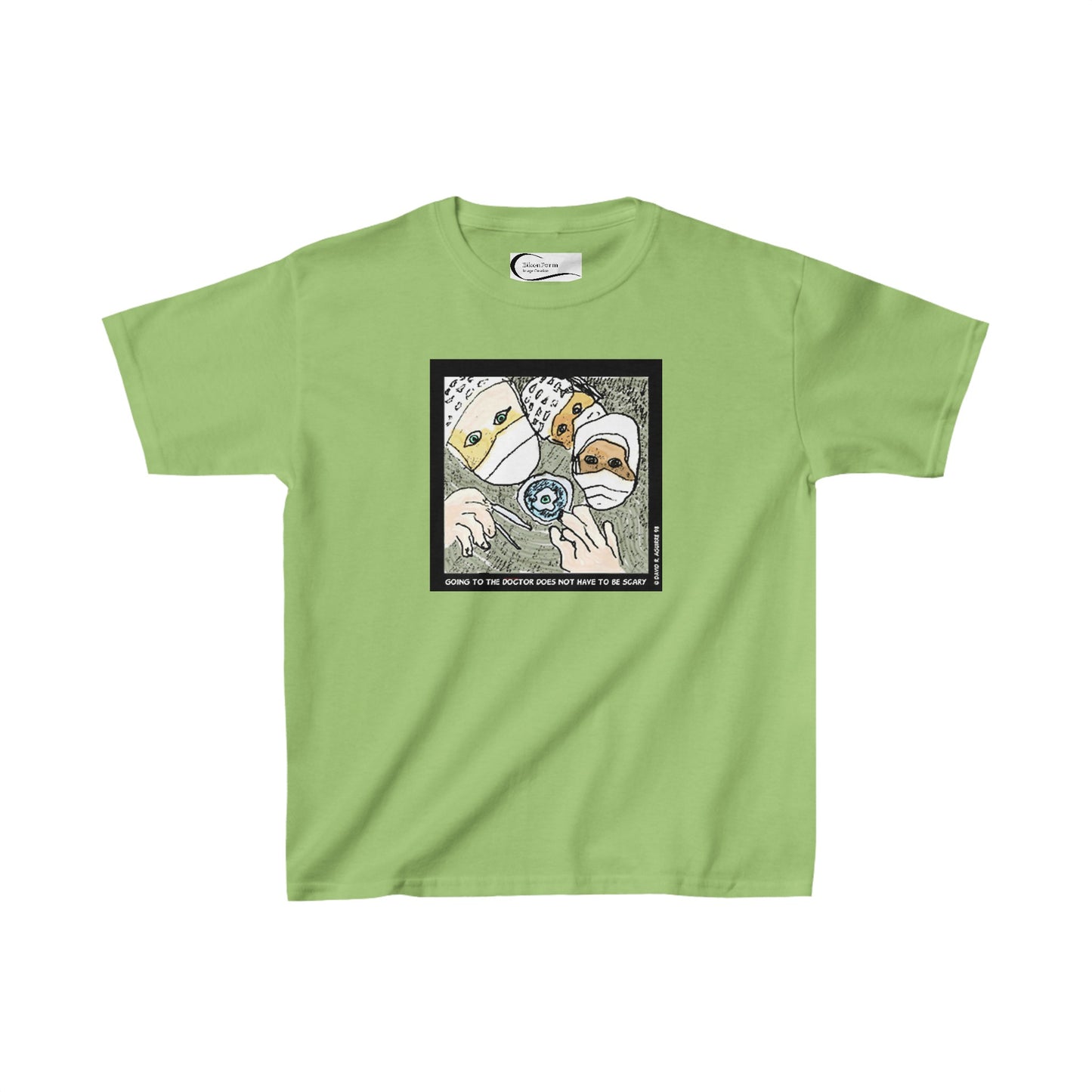 Going to the doctor does not have to be scary! Kids tee shirt