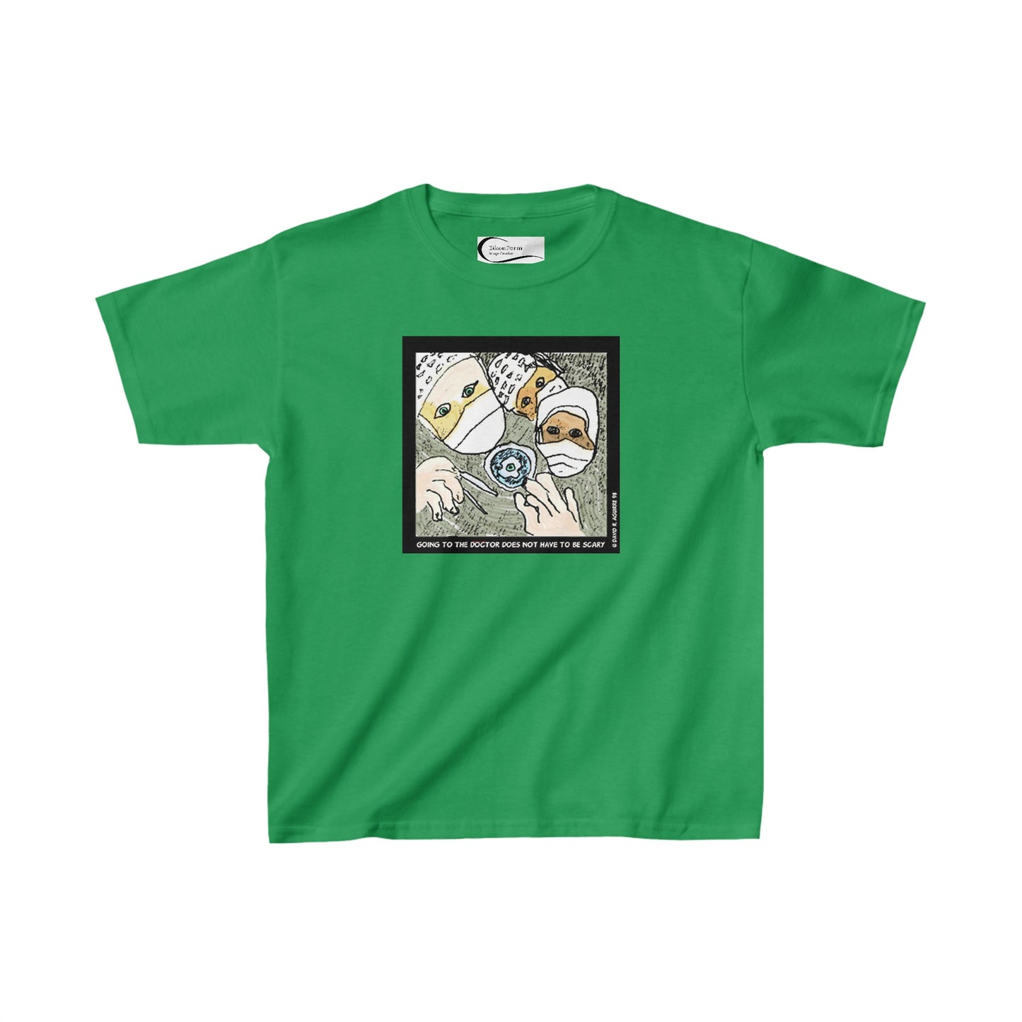 Going to the doctor does not have to be scary! Kids tee shirt