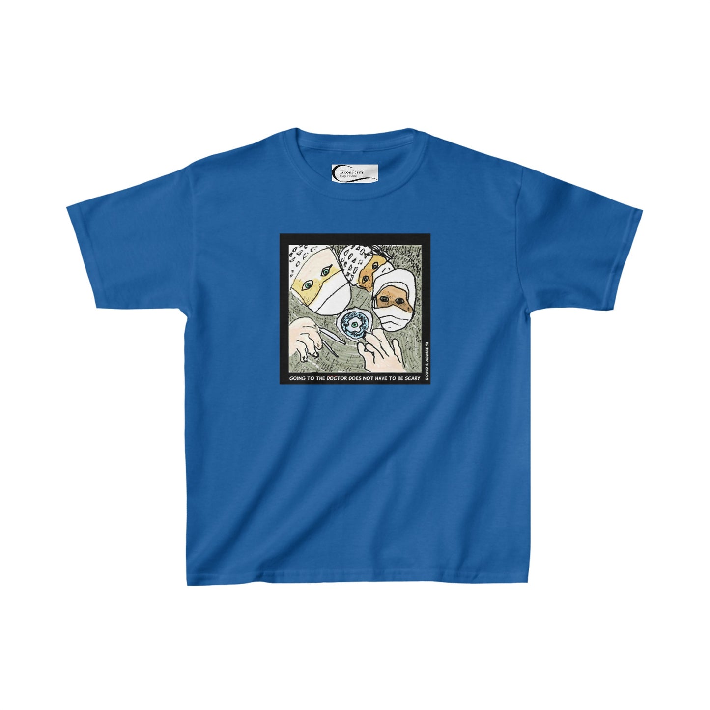 Going to the doctor does not have to be scary! Kids tee shirt