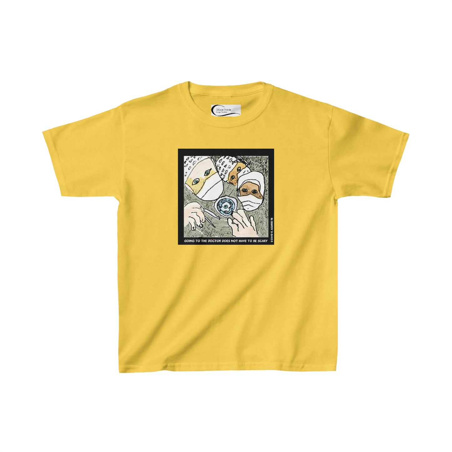 Going to the doctor does not have to be scary! Kids tee shirt