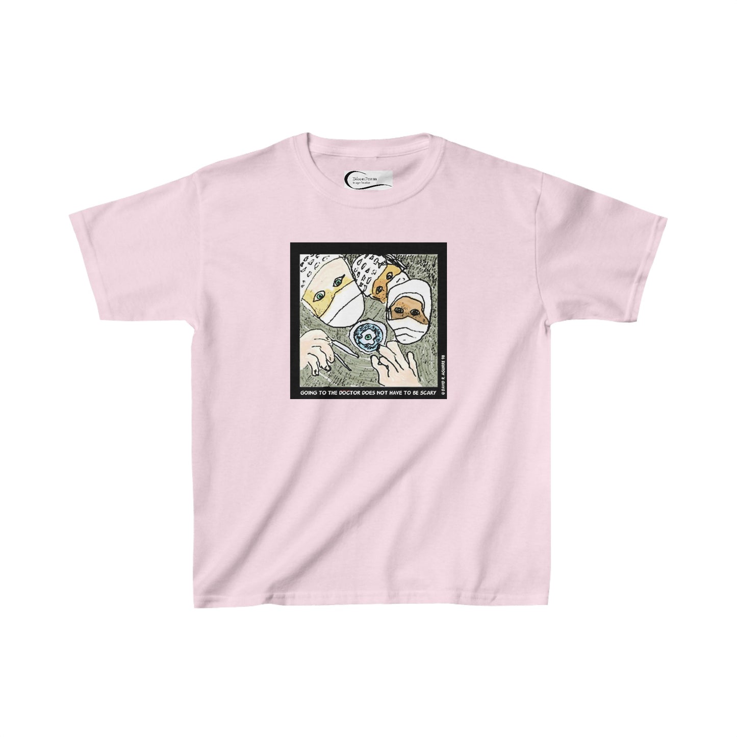 Going to the doctor does not have to be scary! Kids tee shirt