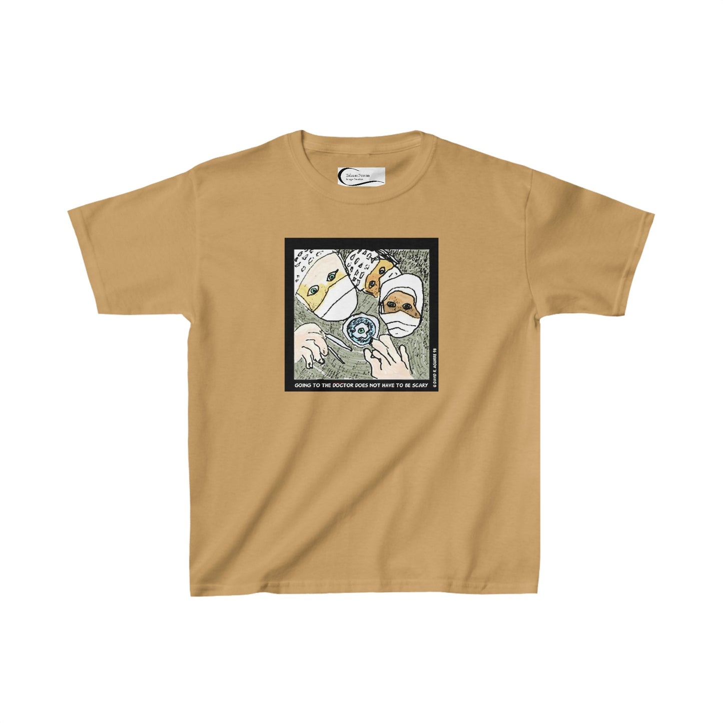 Going to the doctor does not have to be scary! Kids tee shirt