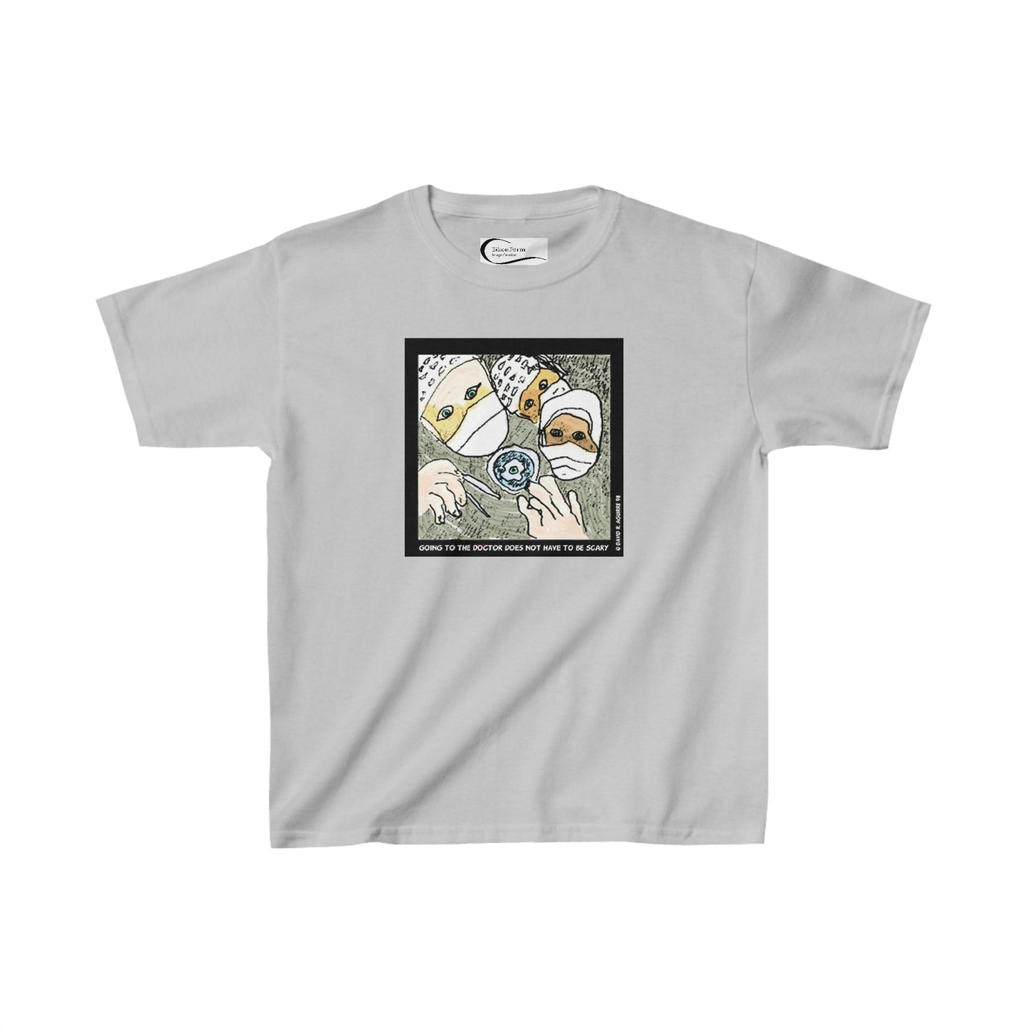 Going to the doctor does not have to be scary! Kids tee shirt