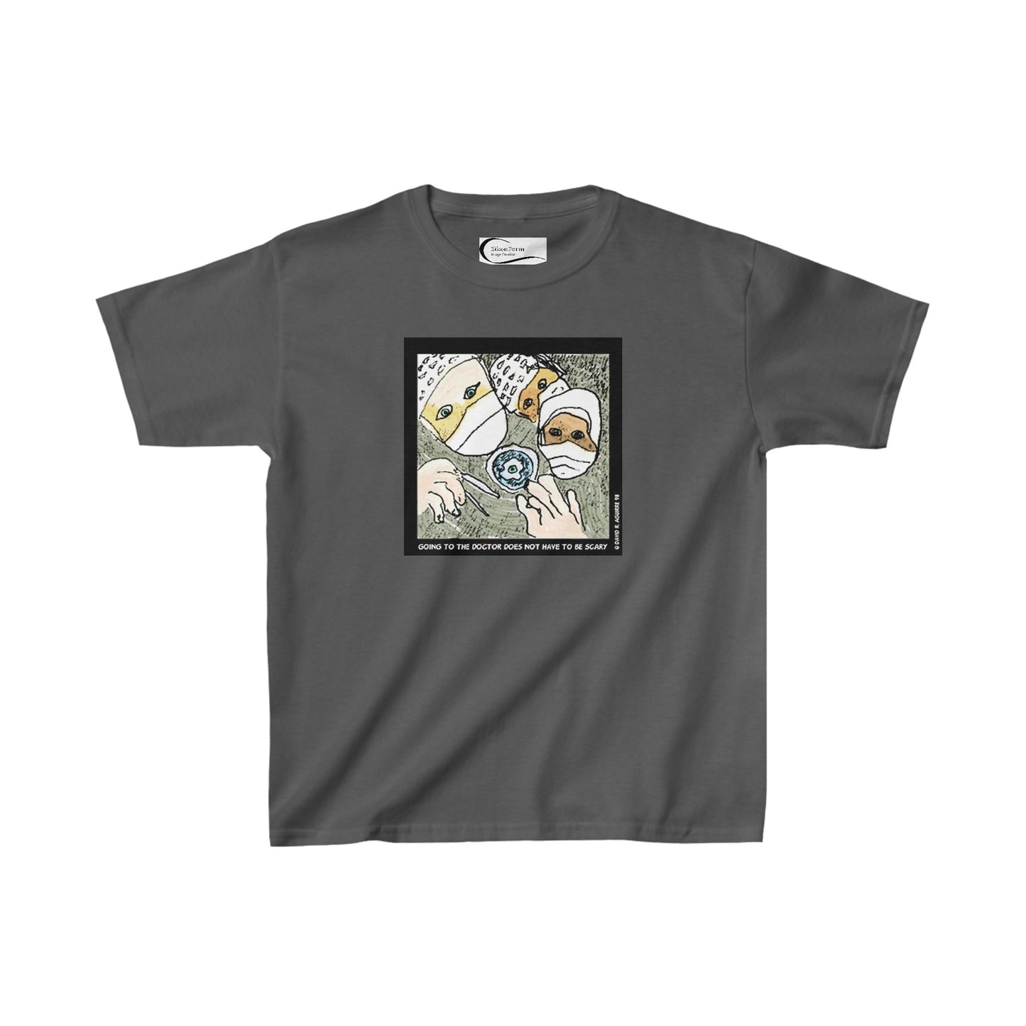 Going to the doctor does not have to be scary! Kids tee shirt
