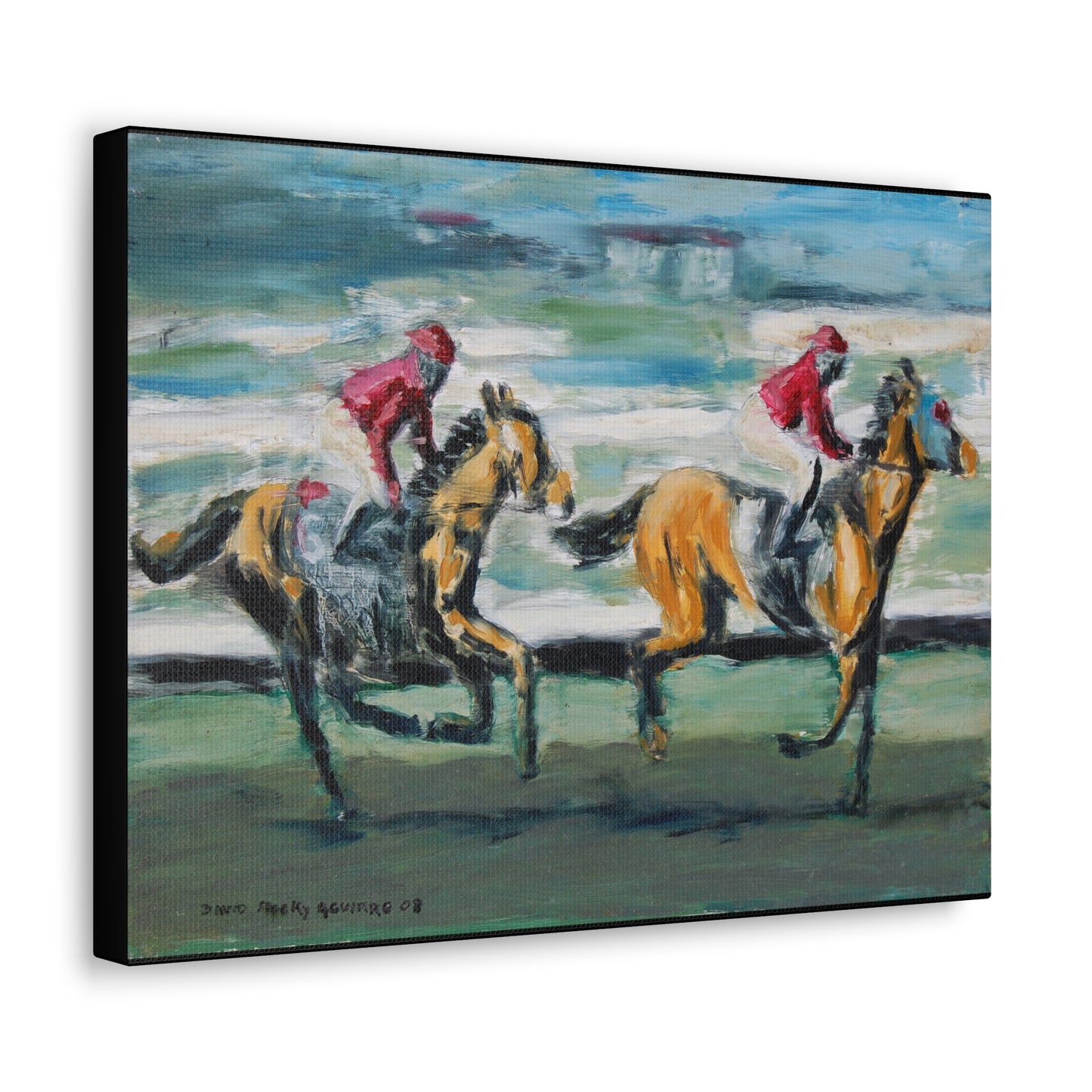 Del Mar Horse Racing San Diego canvas print