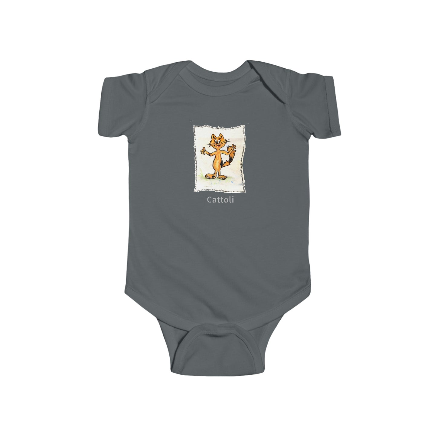 Infant Fine Jersey Bodysuit - Cattoli the Cat ** name can be personalized.**