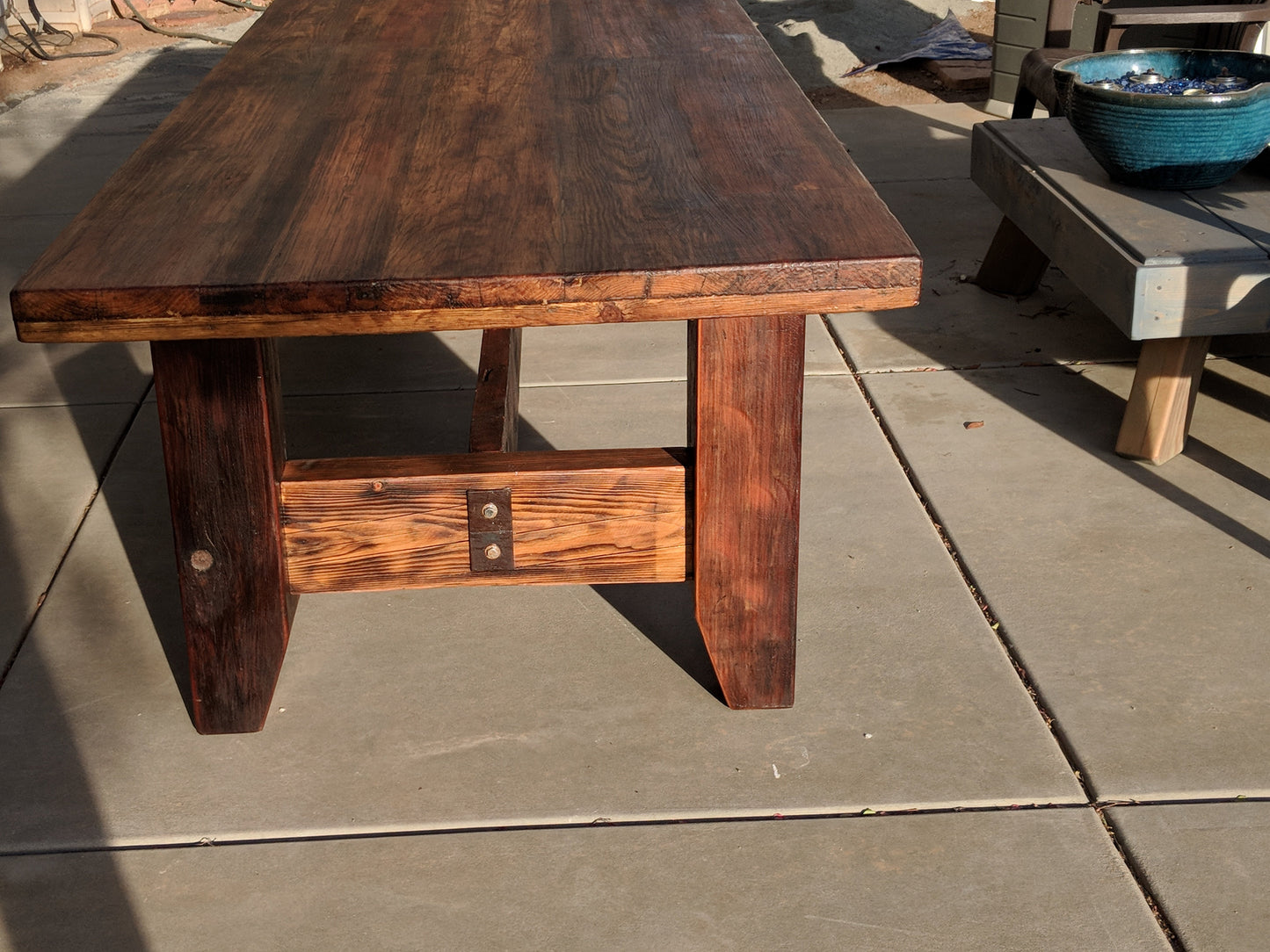 12 foot Dining Table 100% Reclaimed Wood