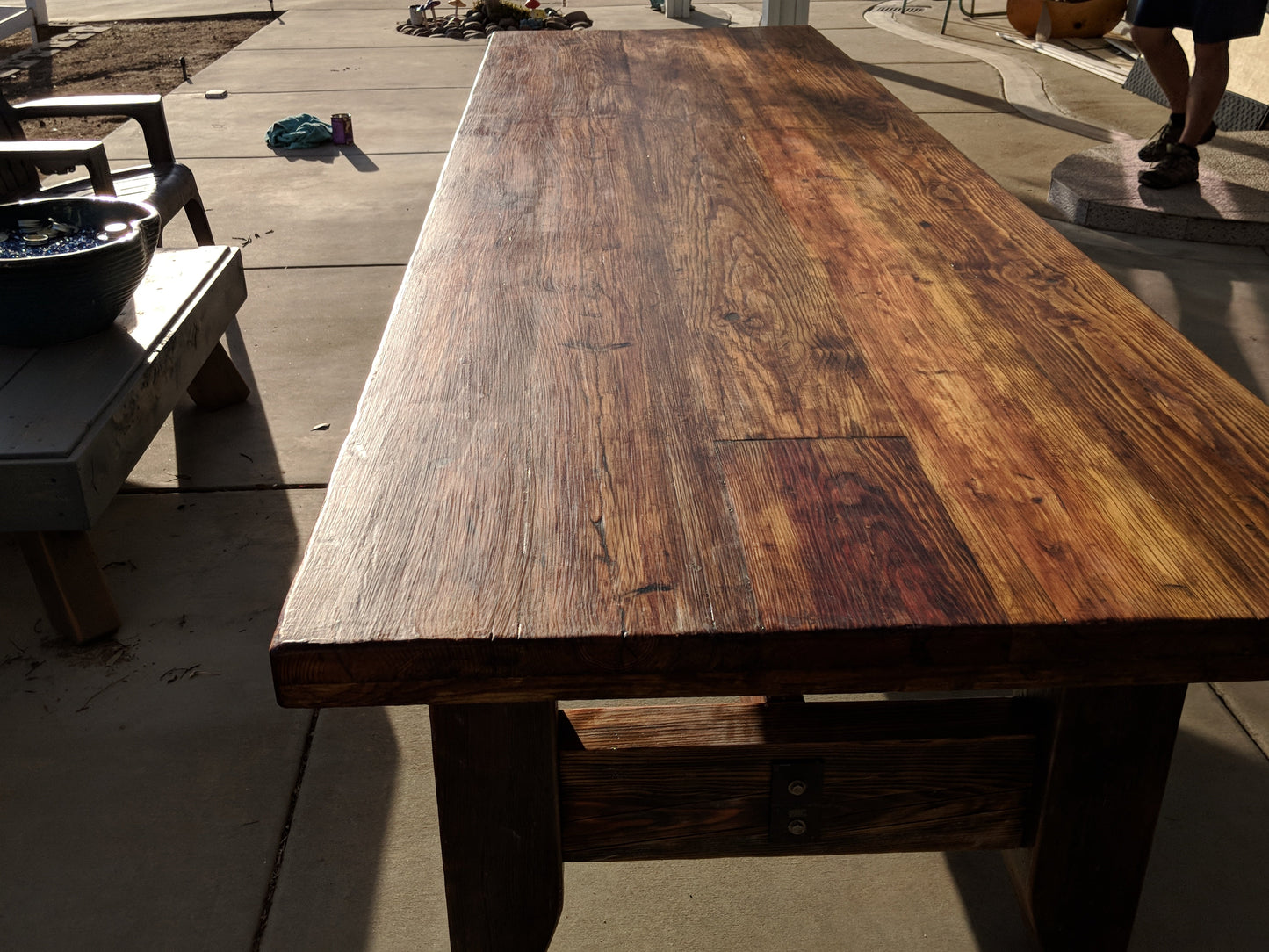 12 foot Dining Table 100% Reclaimed Wood