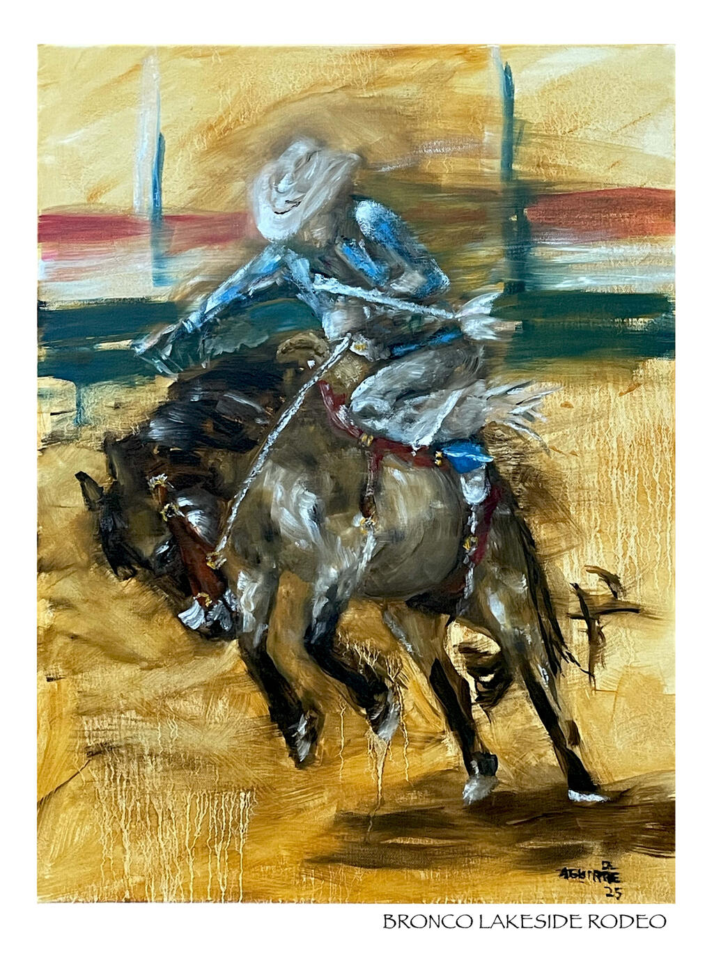 Bronco Rider Print