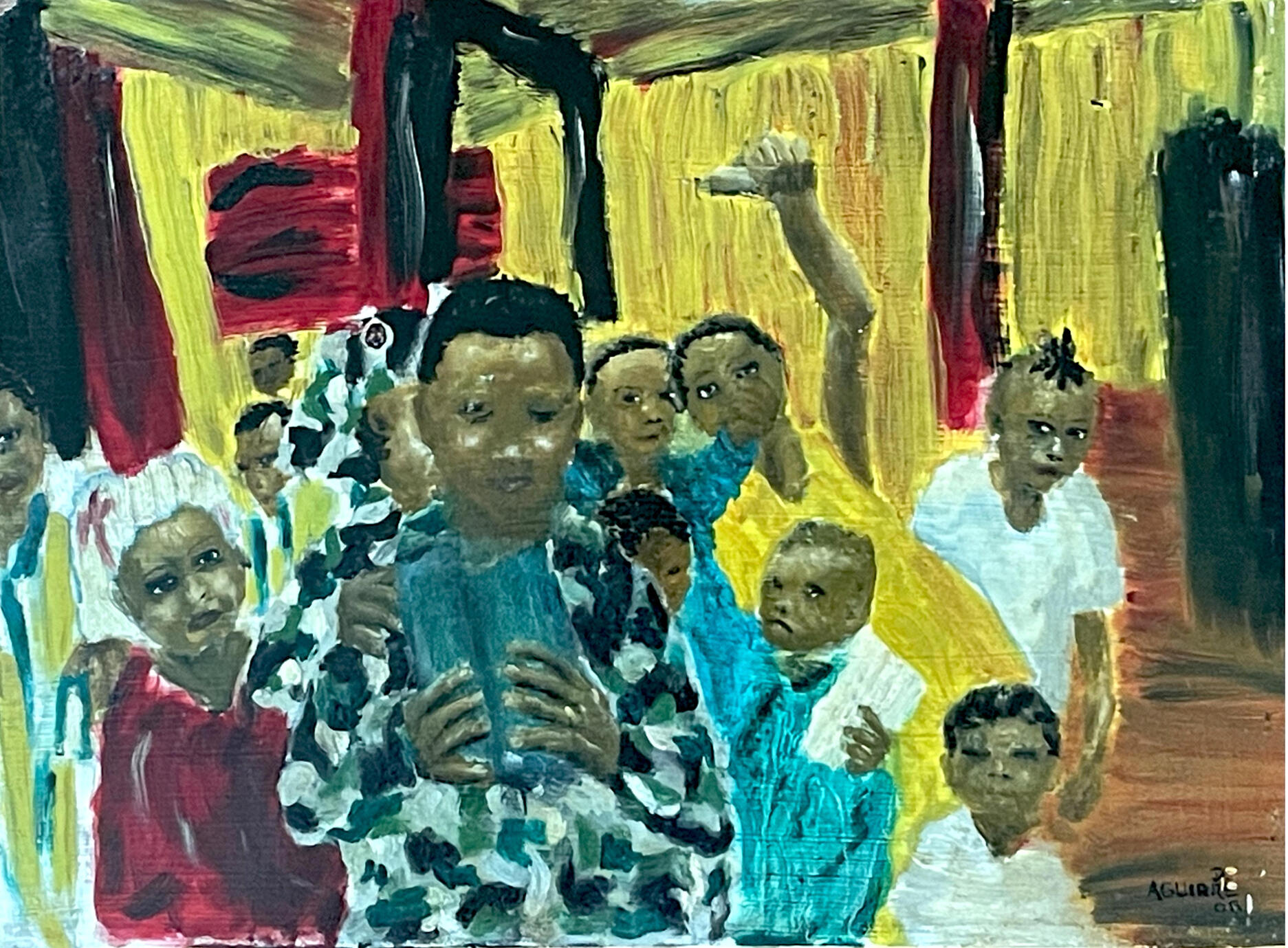 Original oil painting Liberia 2008