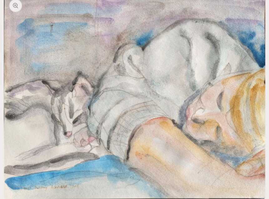 Girl with Cat Girl with Cat