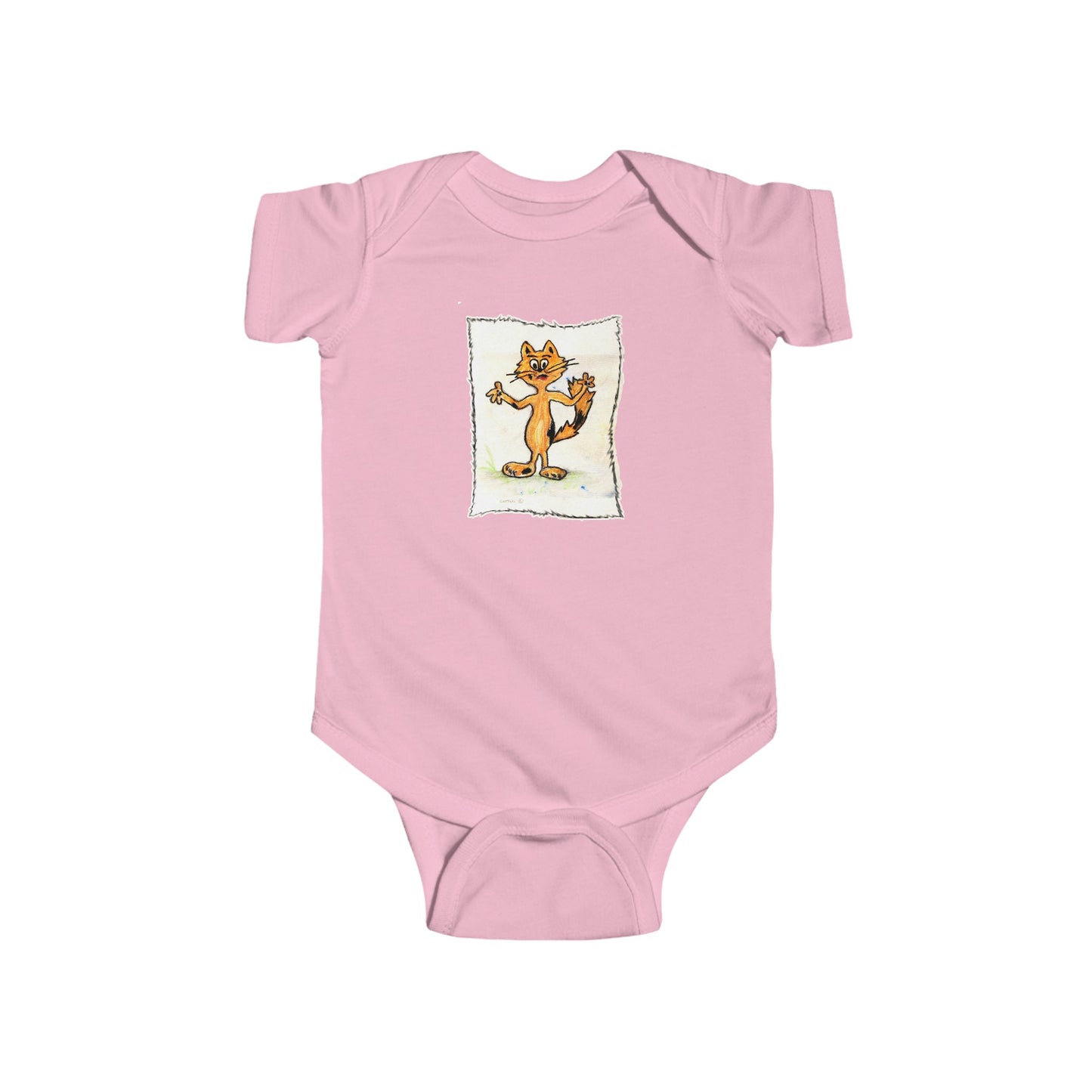 Infant Fine Jersey Bodysuit - Cattoli the Cat ** name can be personalized.**