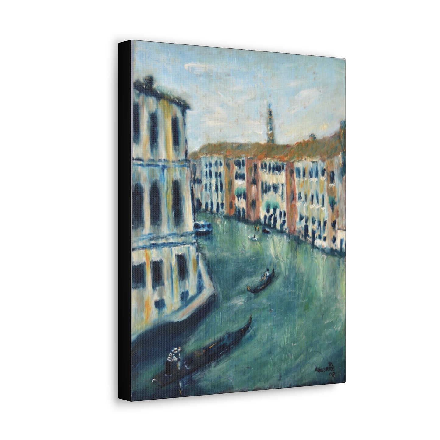Venice Waterway painting  - Print on Canvas Gallery Wraps