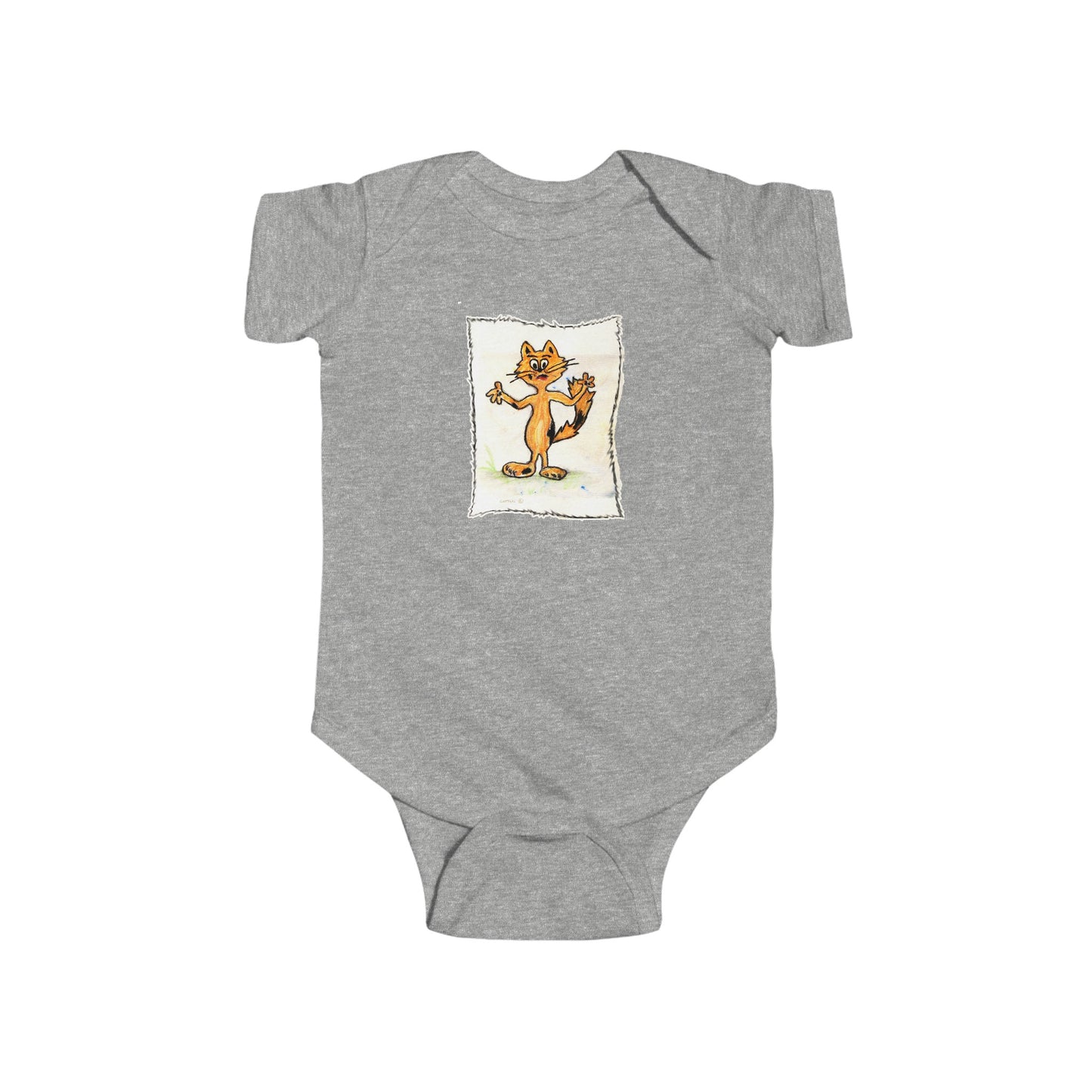 Infant Fine Jersey Bodysuit - Cattoli the Cat ** name can be personalized.**