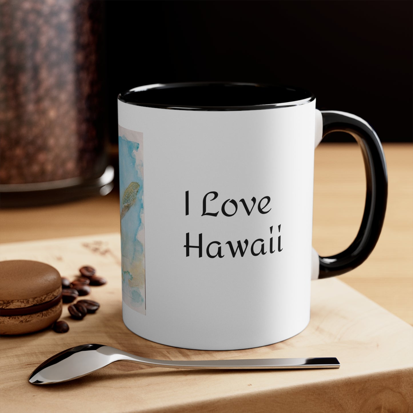 I love Hawaii!  Accent Coffee Mug, for coffee lovers 11oz