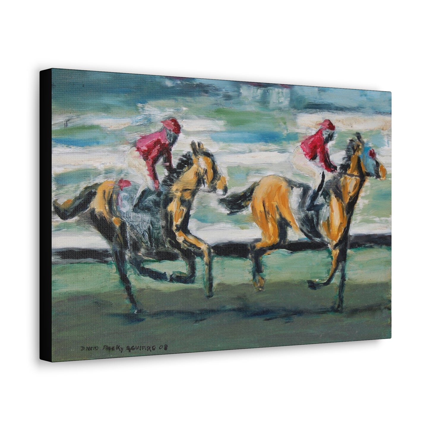 Del Mar Horse Racing San Diego - Giclee Print on Canvas or 285 GSM Art Paper