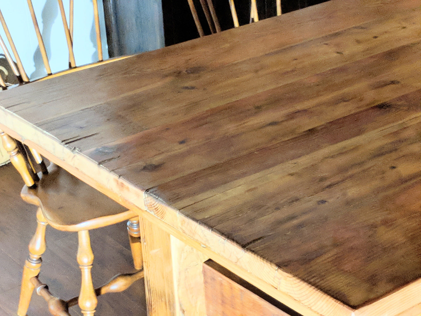 12 foot Dining Table Natural Color 100% Reclaimed Wood