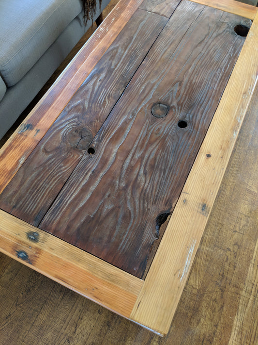 Reclaimed Redwood coffee table