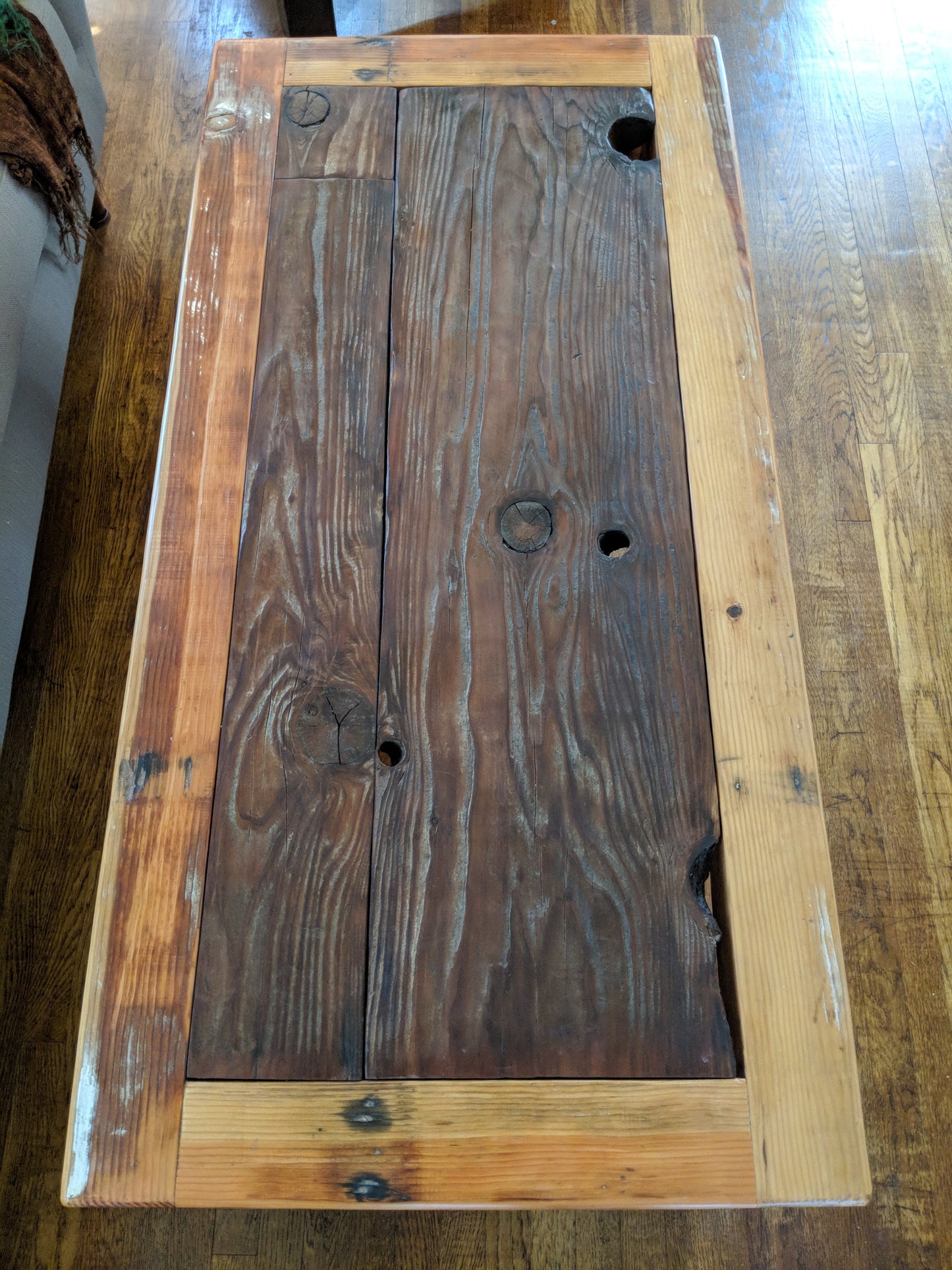 Reclaimed Redwood coffee table