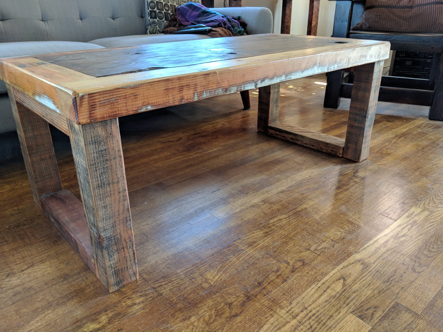 Reclaimed Redwood coffee table