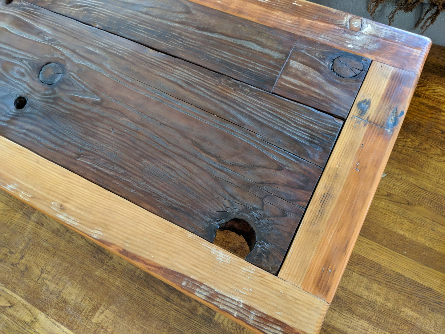 Reclaimed Redwood coffee table