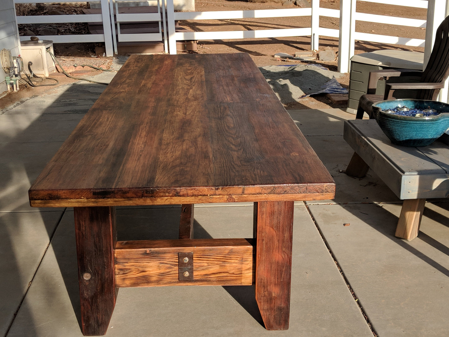 12 foot Dining Table 100% Reclaimed Wood