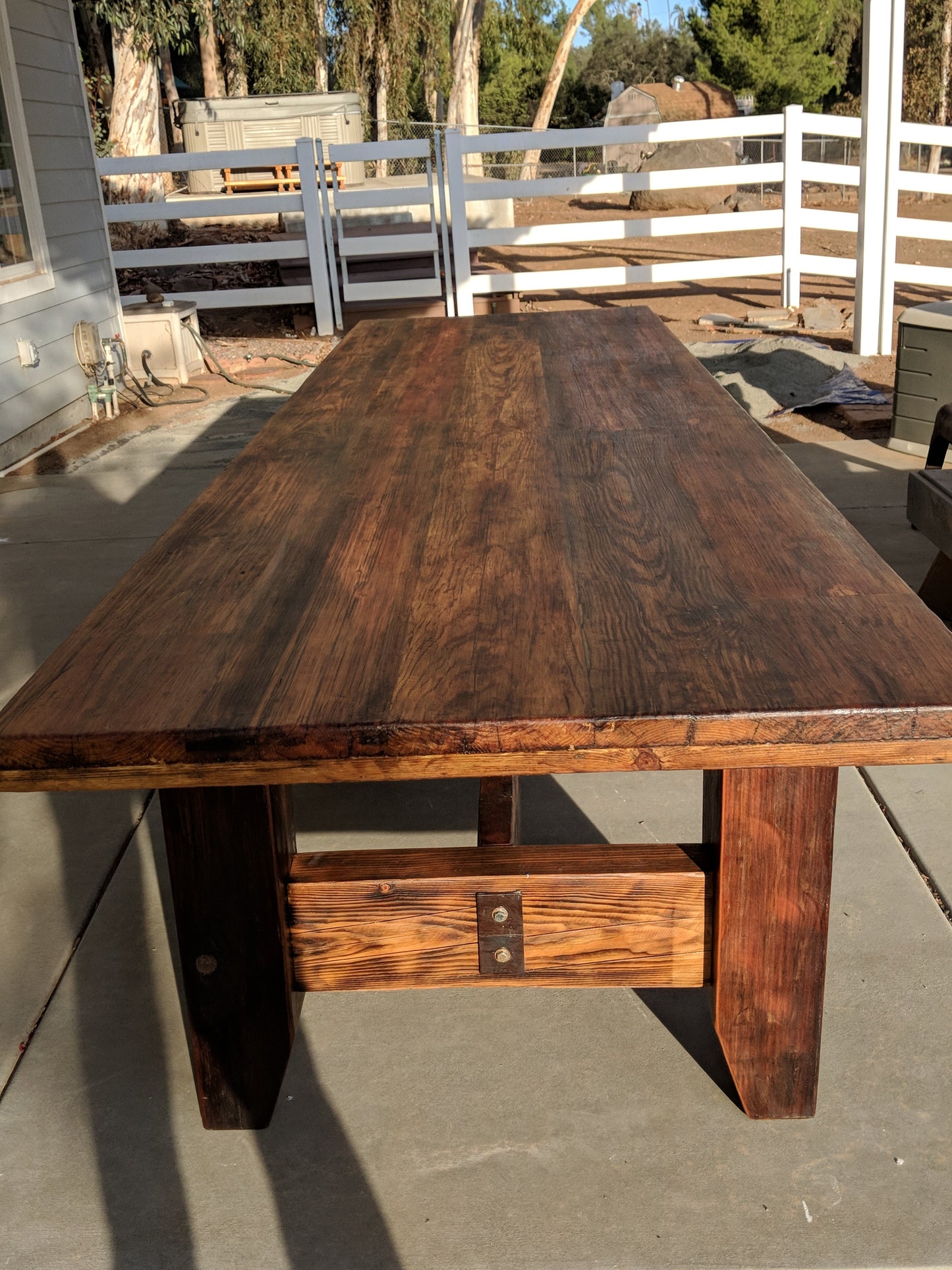 12 foot Dining Table 100% Reclaimed Wood