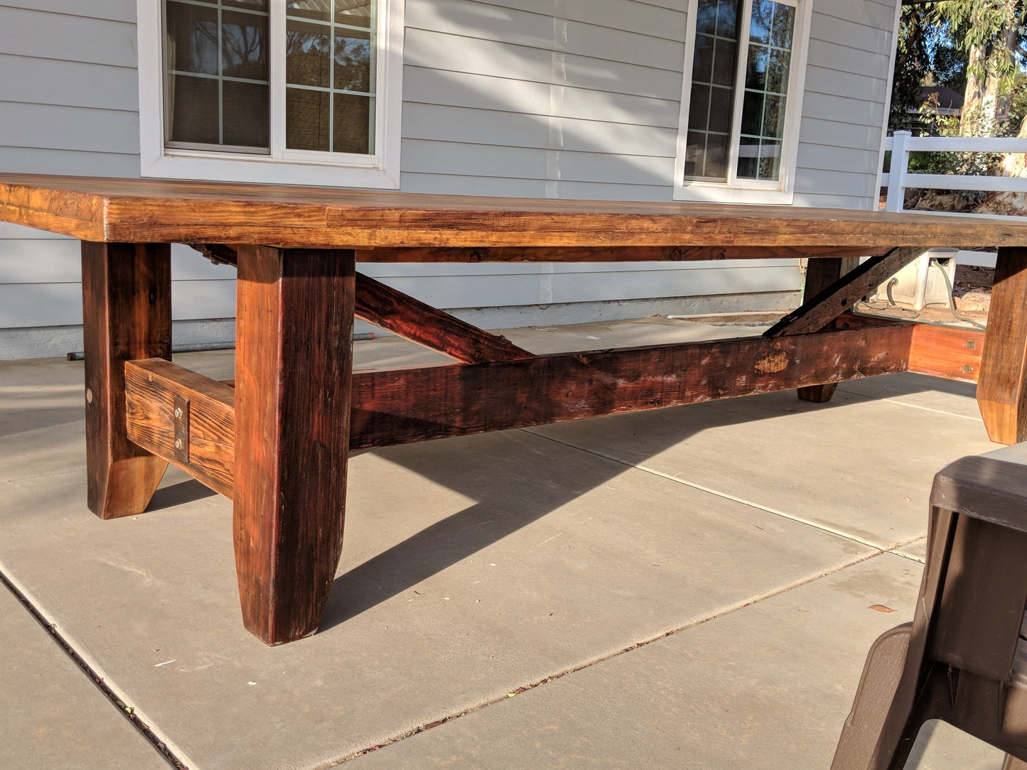 12 foot Dining Table 100% Reclaimed Wood