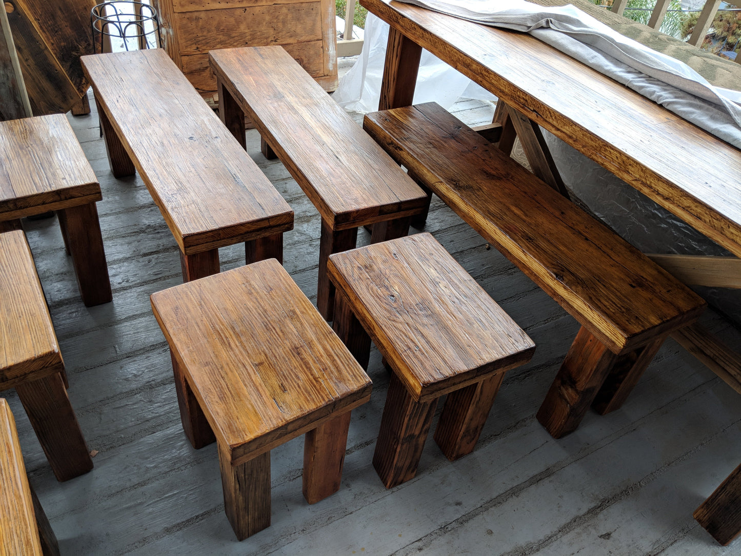 12 foot Dining Table 100% Reclaimed Wood