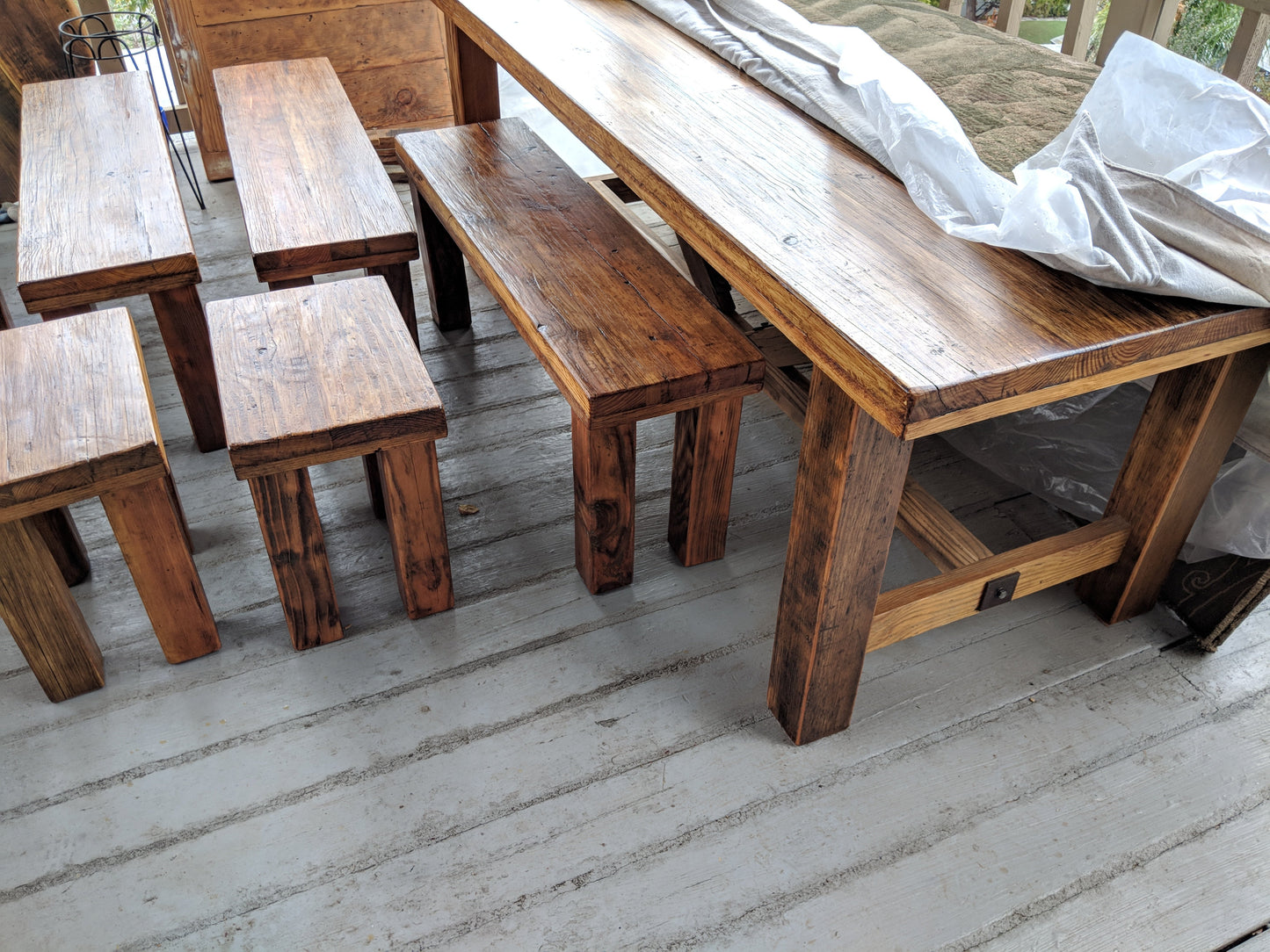 12 foot Dining Table 100% Reclaimed Wood