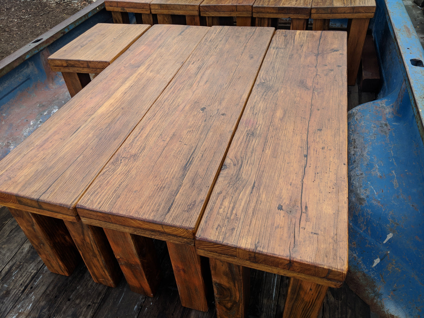 12 foot Dining Table 100% Reclaimed Wood