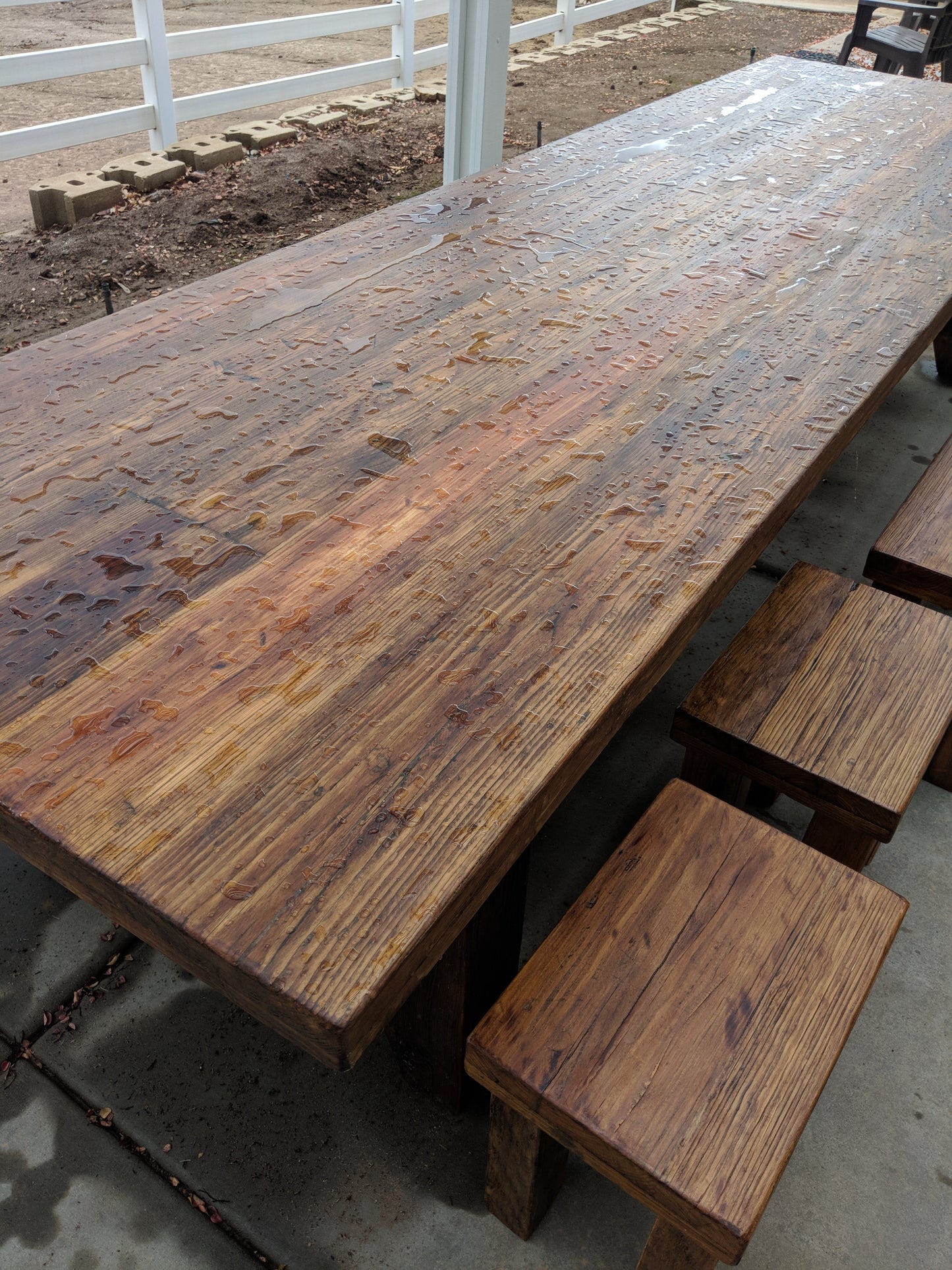 12 foot Dining Table 100% Reclaimed Wood