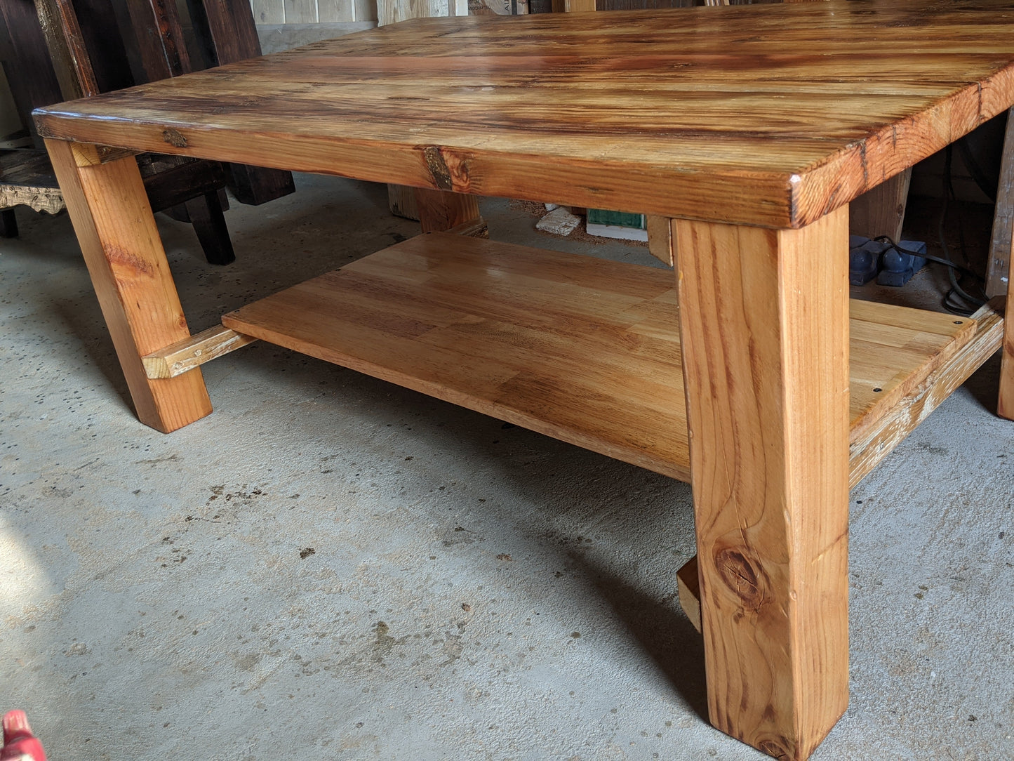 Coffee Table rectangle reclaimed wood