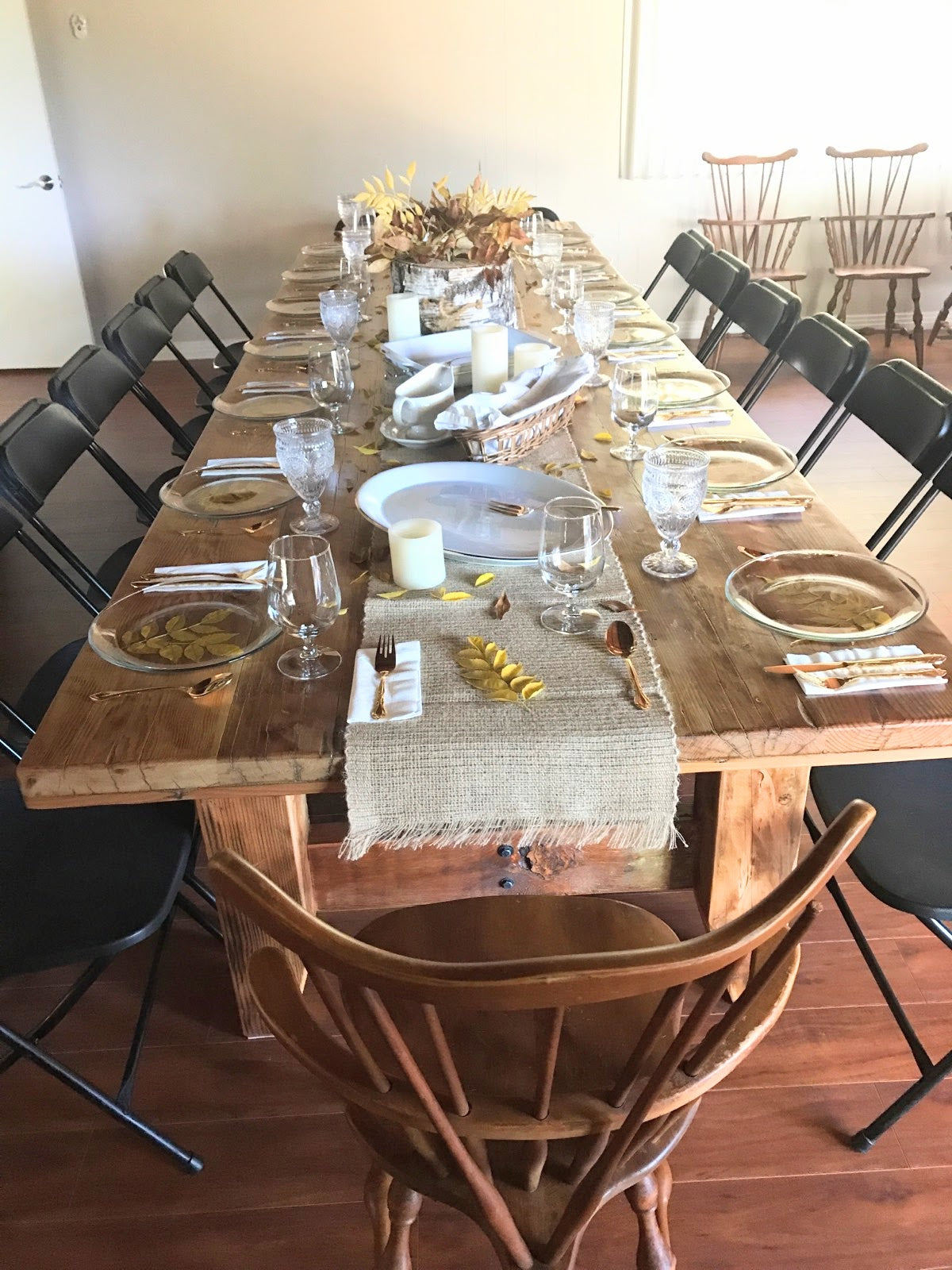 12 foot Dining Table Natural Color 100% Reclaimed Wood